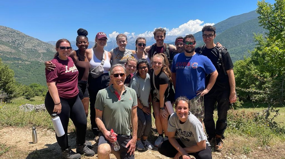 Students take part in Shepherd for a Day hike in Abruzzo